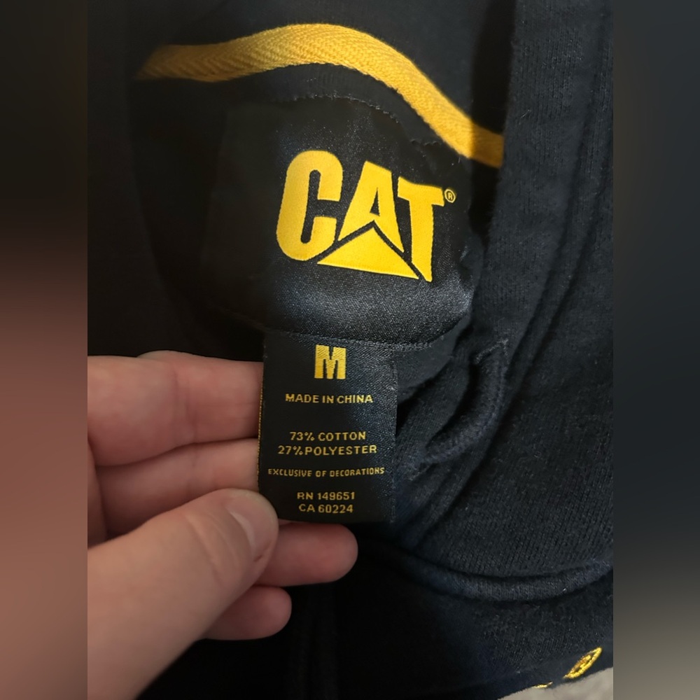Cat black hoody- thick and durable- size m - Picture 5 of 7